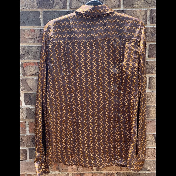 Michael Michael Kors Chain-Print Satin Blouse - Picture 4 of 5